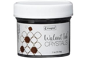 Tsukineko Walnut Ink Crystals: Enriching Crafts with Natural Hues