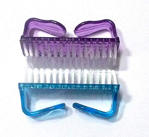 nawani 2 pic handle grip brush hand finger toe nail cleaning brush manicure pedicure (7/3.5 cm , Multi color) - Image 4