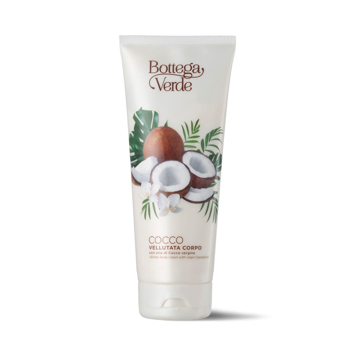 Cocco Crema Corpo Idratante 200 ml con Latte di Cocco e Olio di Cocco Vergine