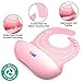 Waterproof Bibs for Toddlers - Silicone Baby Bib- Up to 6 Years Old -Pink Pearl