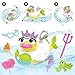 Yookidoo - Canard de Bain Sirène - Jouet Bain Enfant - Jeu Eveil Bébé -Canard Plastique Bain et Piscine – Se Déplace Tout en Emettant Un Jet D’Eau - Animaux Plastique Bain - Cadeau Enfant 2 à 6 Ans