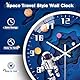 WEEKSUN 25 cm Kinder Wanduhr, Wanduhr Kinderzimmer Lautlos, Leicht zu Lesende Weiße Arabische Ziffern, Geeignet für Wohnzimmer, Schlafzimmer, Schulklassenzimmer, Dunkelblau