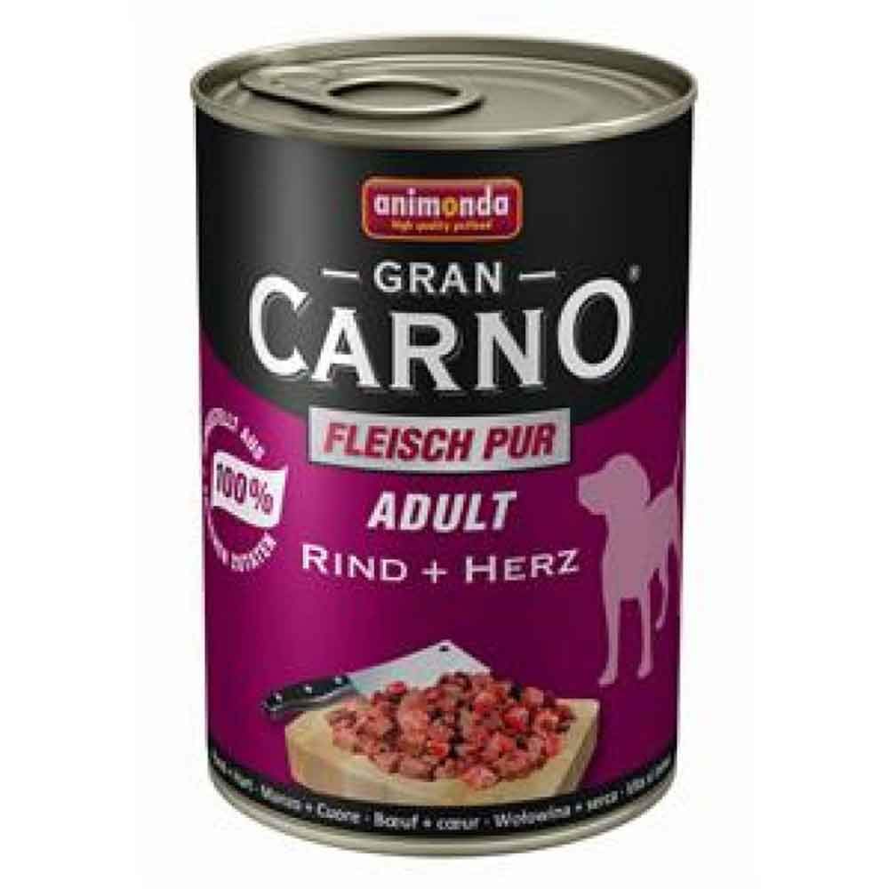 Animonda Gran Carno Sığır Eti Ve Yürekli Köpek Konservesi 400 Gr