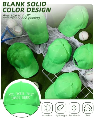Image of Foaincore 36 Pack Blank Baseball Cap Bulk Adjustable Back Strap Sublimation Hats Plain Unisex Trucker Hat for Men Women