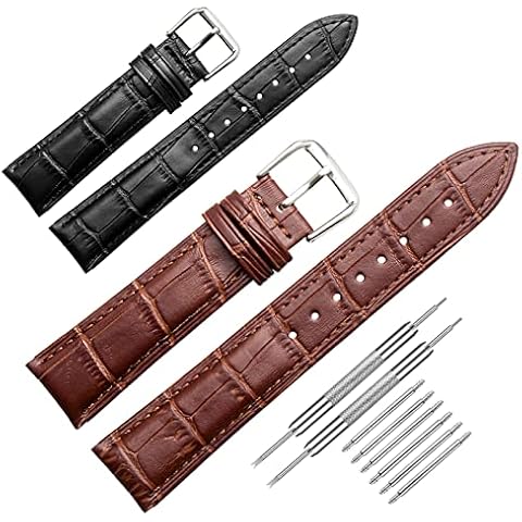 Universal Leather Watch Straps with Tools Cover