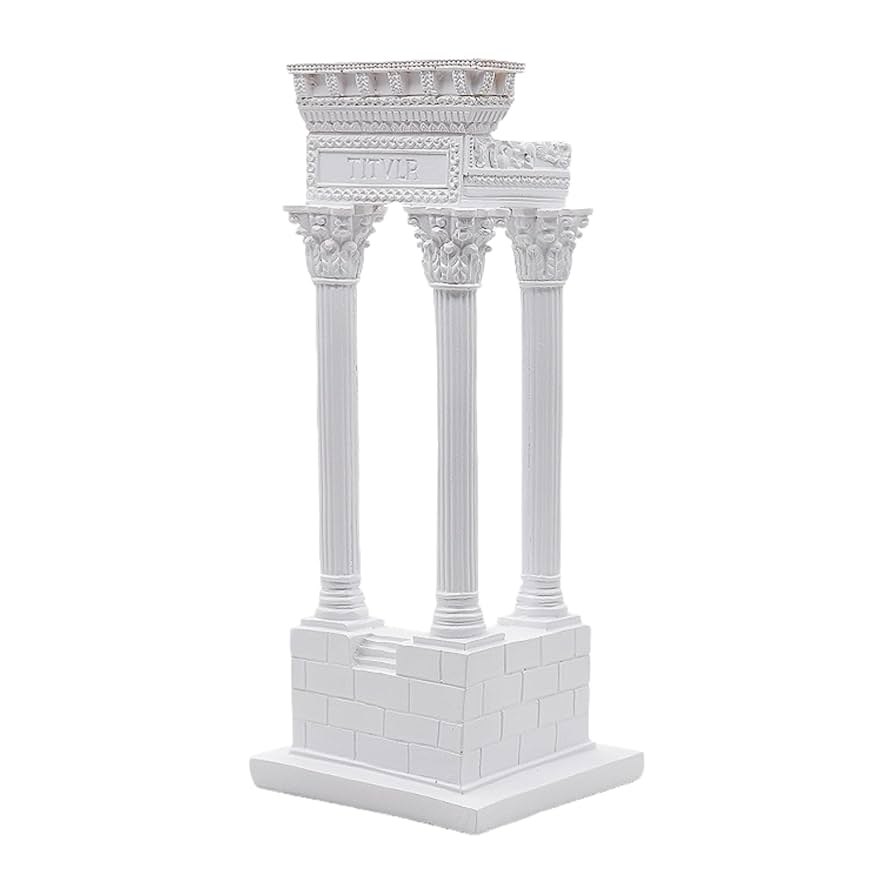 アンティーク　彫刻ギリシャ柱風　オブジェ アンティーク 彫刻ギリシャ柱風 オブジェ