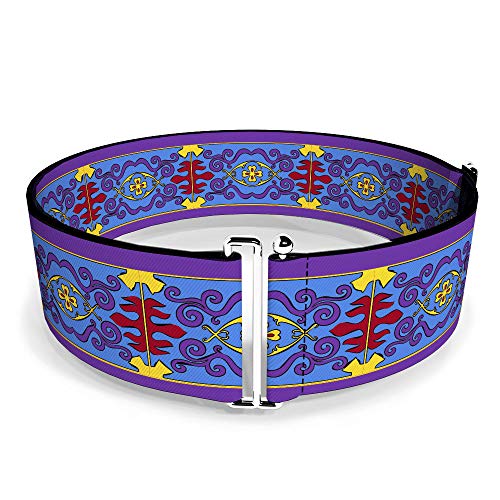 Buckle-Down Belt Women's Cinch Classic Aladdin Magic Carpet Tapestry Blue Purple Gold Red Available In Adjustable Sizes