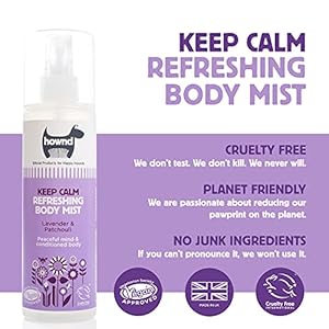 hownd Calming, Relaxing & Refreshing Lavender Body Mist Fragrance Spray for Dogs – Adds Shine and Deodorizes, Gentle Formula for Frequent Use