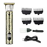 Maquina Cortar Pelo Profesional, Cortapelos Hombre, Maquinilla Cortar Pelo, Maquina de Afeitar Eléctrica Inalámbrica, Rasuradora Hombre con USB recargable.