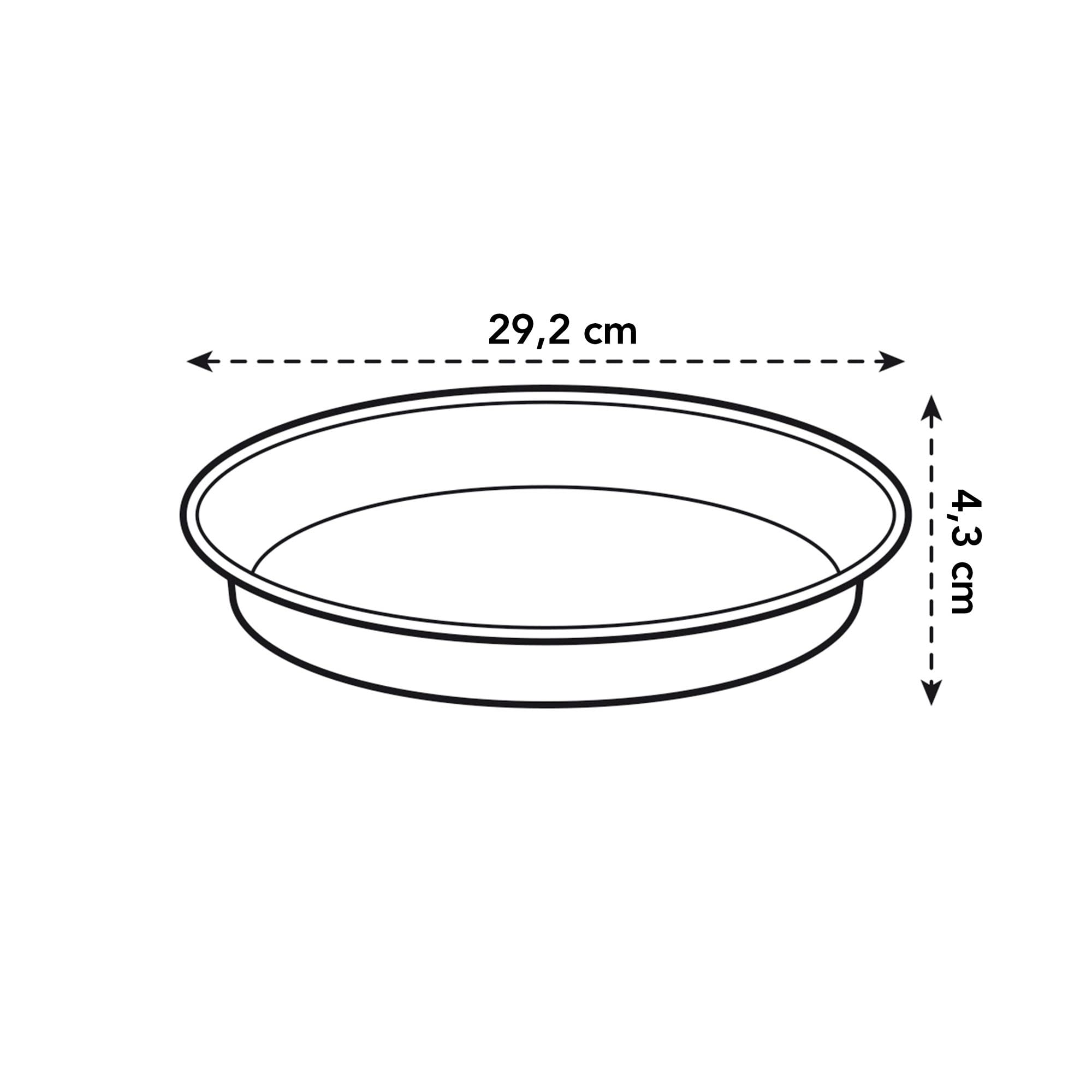 elho Green Basics Saucer 29 - Saucer for Indoor Outdoor, Grow your Own & Accessories - diameter 29.3 x H 4.2 cm - White/Cotton White - Image 4