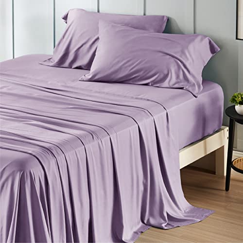 Best Mattress for Back Pain on a Budget: 9 Affordable Options That Actually Work 20 Bedsure Queen Sheet Set, Rayon Derived from Bamboo, Cooling Sheets, PureWoven, Breathable & Soft, Deep Pocket Up to 16 Inches, Hotel Luxury Silky Bedding for Hot Sleepers, Lilac