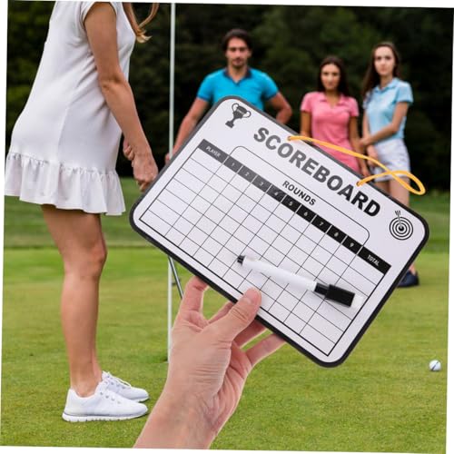 Cartas de puntuación para golf tablero borrable portátil miniatura 5