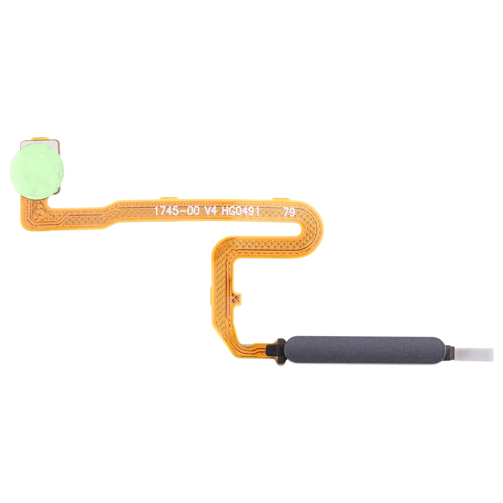 Ricambio Compatibile con XIAOMI Redmi Note 10 Pro/Pro Max M2101K6G M2101K6R M2101K6P M2101K6I flat flex circuito switch key pulsante accensione tasto power on off + BUTTON FINGERPRINT (Nero)