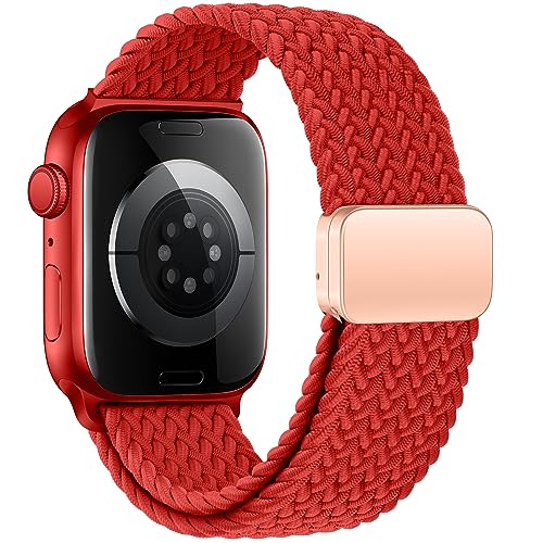 Image of Mazoft Braided Bands With Magnetic Clasp Compatible with Apple Watch Band 38mm 40mm 41mm 42mm 44mm 45mm 46mm 49mm;Nylon Sport Loop Strap for iWatch Ultra 3 & 2 Series 11 10 9 8 7 6 SE 5 4 3 Women Men