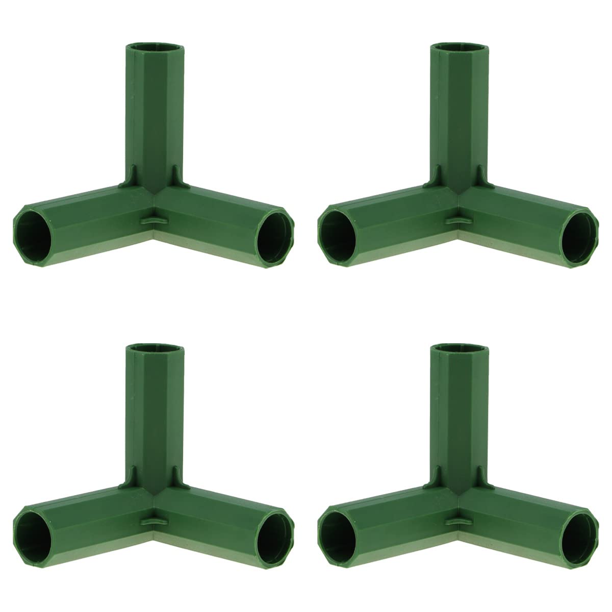 Meiwlong 4 PCS 16mm Greenhouse Frame Building Connectors Pipe Fitting Plastic Gardening Joint Tool Heavy Duty Framework Drip Tubing Flower Stands Plant Stakes Fencing