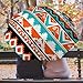 2 Fold Compact Travel Automatic Golf Umbrella, Fashion Sunny Rain Sunscreen Umbrella For Women Men Indiana Western Southwest Tribal Ethnic Aztec Geometric