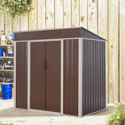 Amazon | 物置 屋外 スチール 倉庫 戸外収納庫 幅192*奥行き125*高185