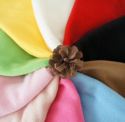 Raylinedo CTJZ21-POLAR5050-10VVCA ® 10Pcs 50 * 50Cm Solid Color Knitted Polar Fleece Fabric Anti Pill Fabric Patchwork Polyester Plush Fleece Cloth thumb #5