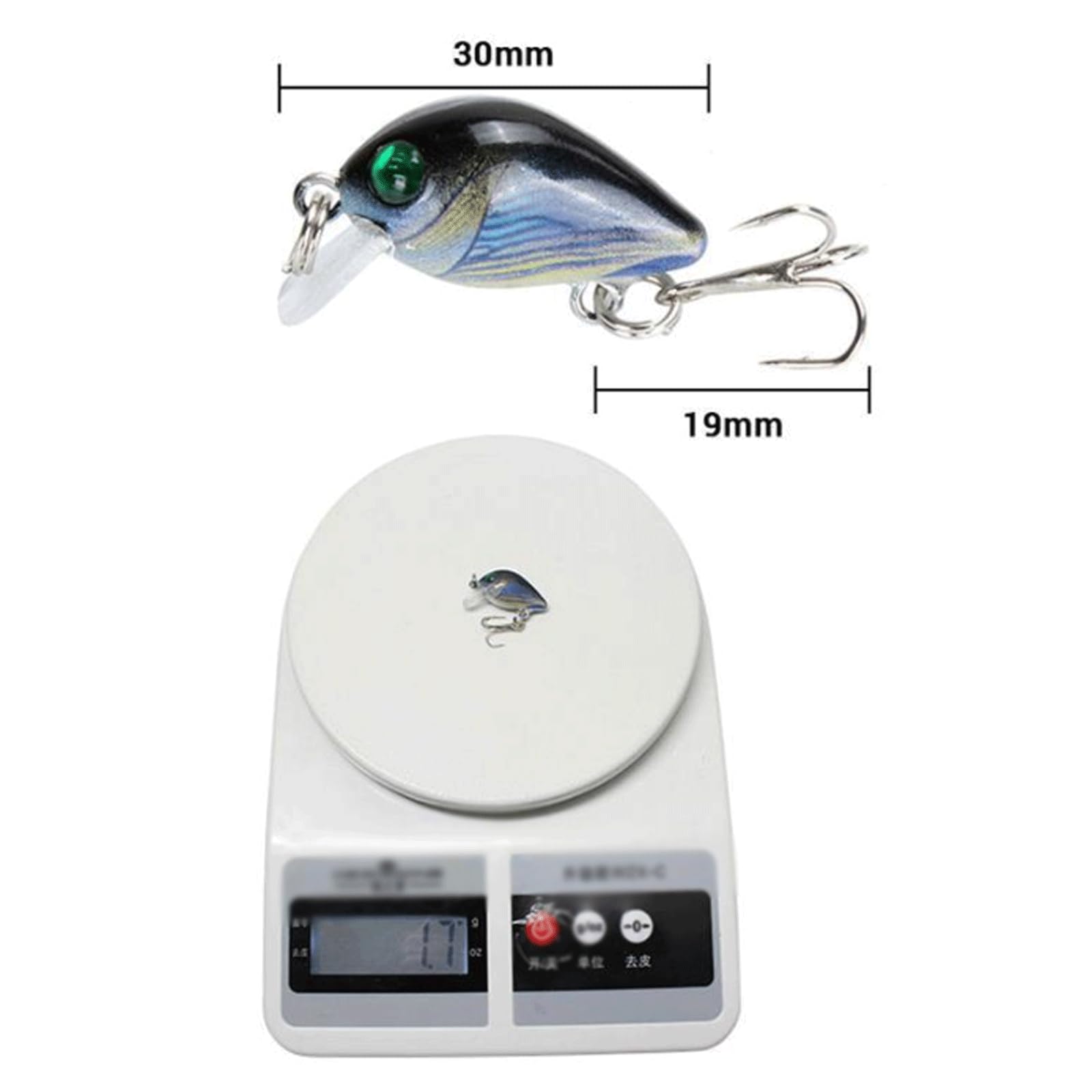 Coffret d'appâts de pêche : leurres flottants de type crankbait, leurres de type minnow, leurres wobbler, appâts pour la pêche à la truite, à la perche, au bar et au sandre. Matériel de pêche.