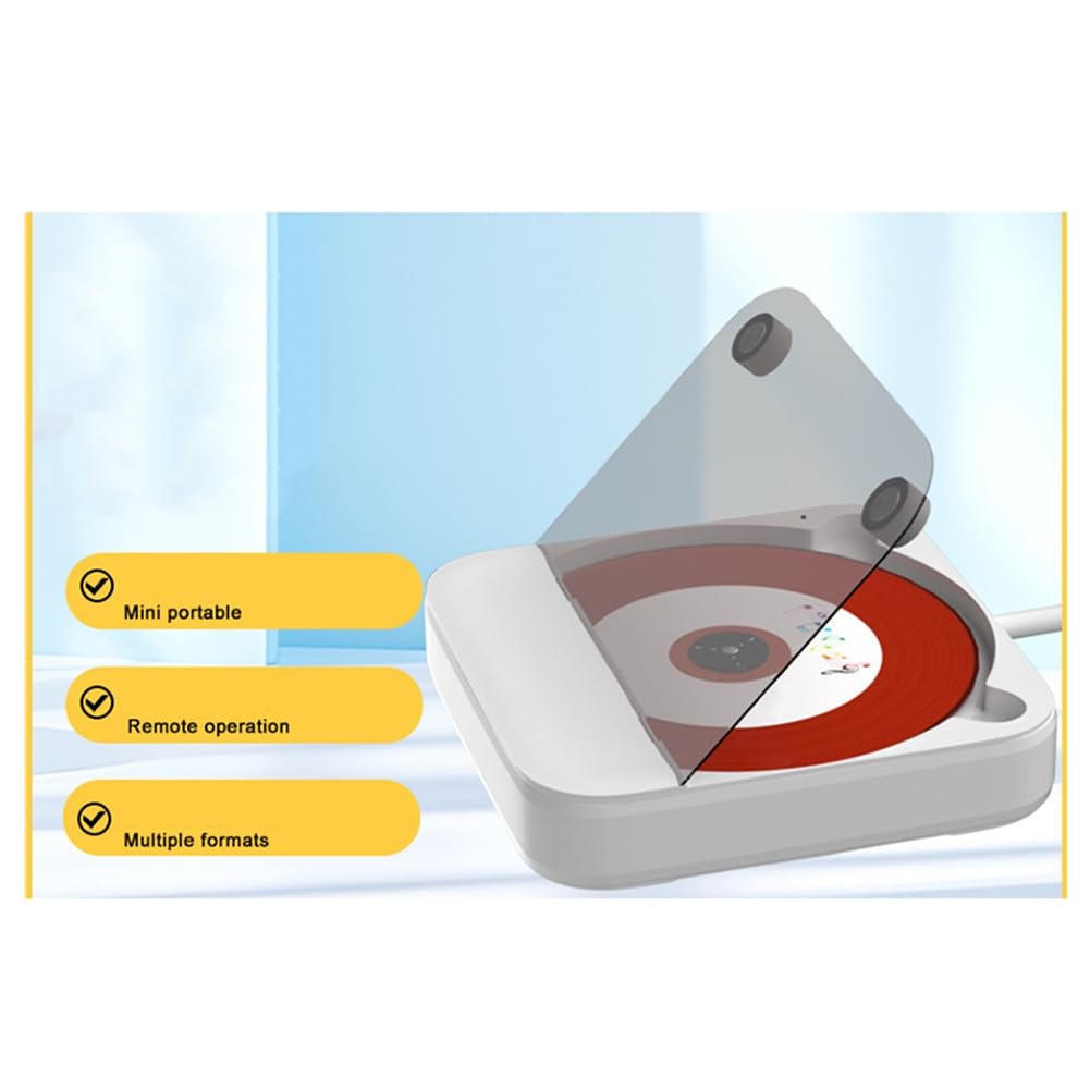 Mini lettore CD per auto, porta USB/AUX esterno, connessione senza perdite, audio Line Play, lettore CD portatile