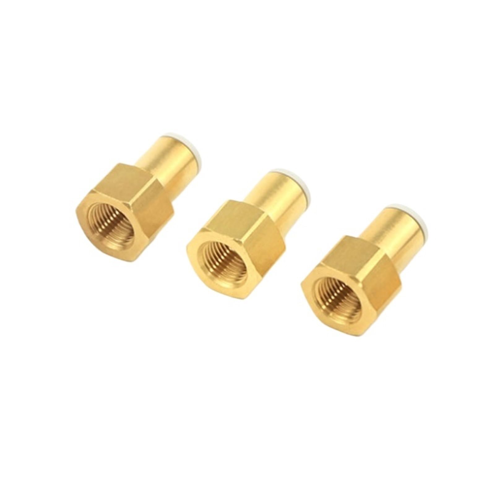 PCF Female Thread Straight Connector KQ2F04/06/08/10/12/16-M3/M5/01/02/03/04A Female Thread Female Connector(KQ2F16-04A) Brass Hose