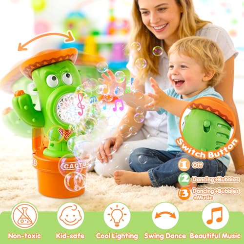 29% Off Cactus Bubble Machine – Fun for Kids - Image 3