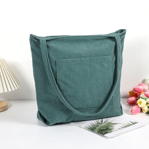 Wantgor Women Corduroy Tote Bag, Large Shoulder Hobo Bags Casual Handbags Big Capacity Shopping Work Bag thumb #5