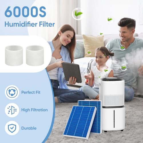 Image of 8 Pack 6000S Humidifier Wick Filter Replacement for LEVOIT Superior 6000S