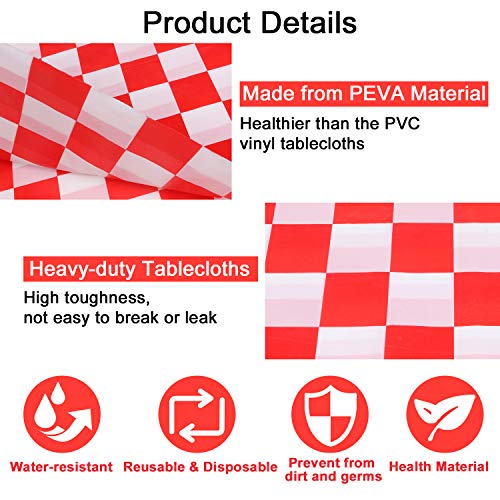 YOOYEE Tovaglie di Plastica 2 Pezzi Tovaglia Usa e...