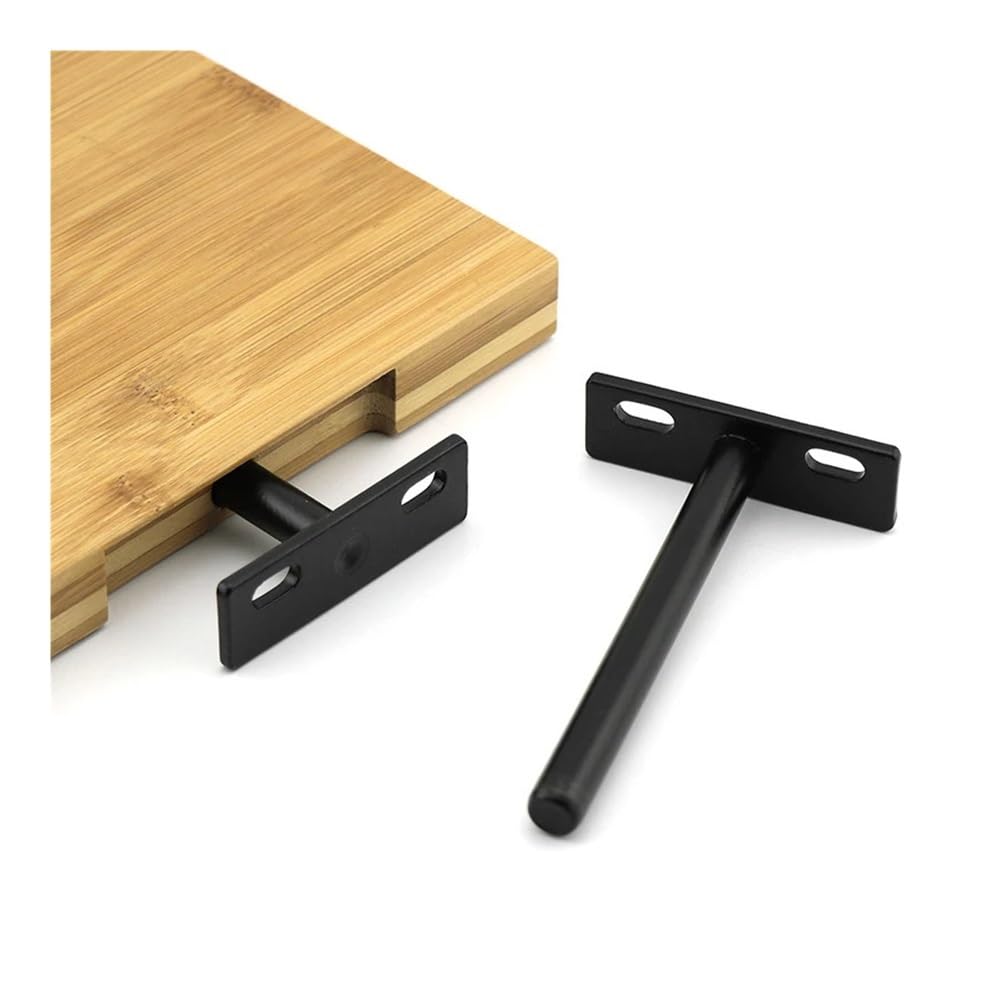 SINEKY 1PCS 3" 4" 5" Folding Shelf Support Bracket Hidden Floating Wall Shelf Support Brackets for Heavy Duty Bracket (Color : 5 inches 1 pcs)