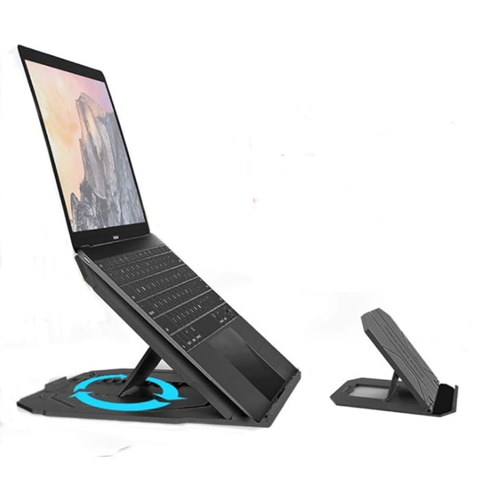 Buy 1A2B3C Folding Laptop Table, Adjustable Laptop Stand, 10 Adjustable