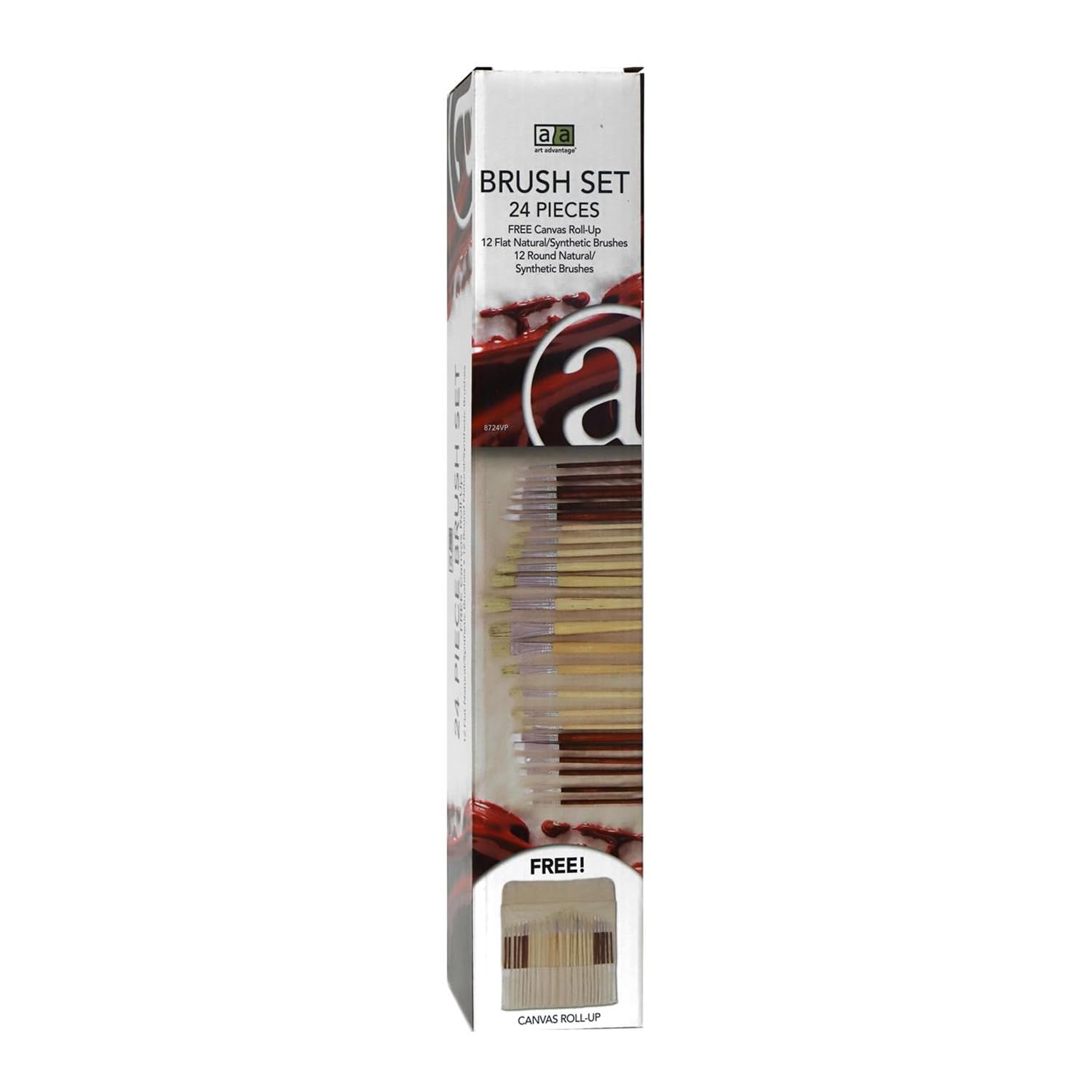 Art Advantage Brush Set t Oil/Acrylic 24pc
