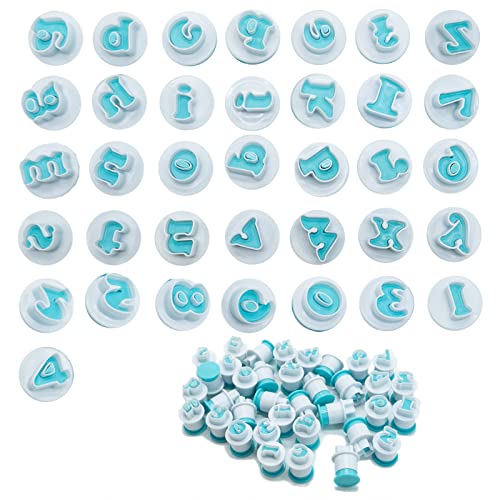 Set di 26 stampini con lettere e numeri, per realizzare decorazioni per