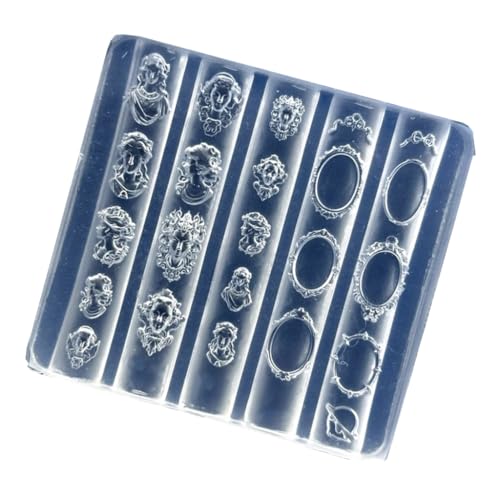 Detailed Medusa Designs Silicone Nail Mold For Customizable Nail Art Projects