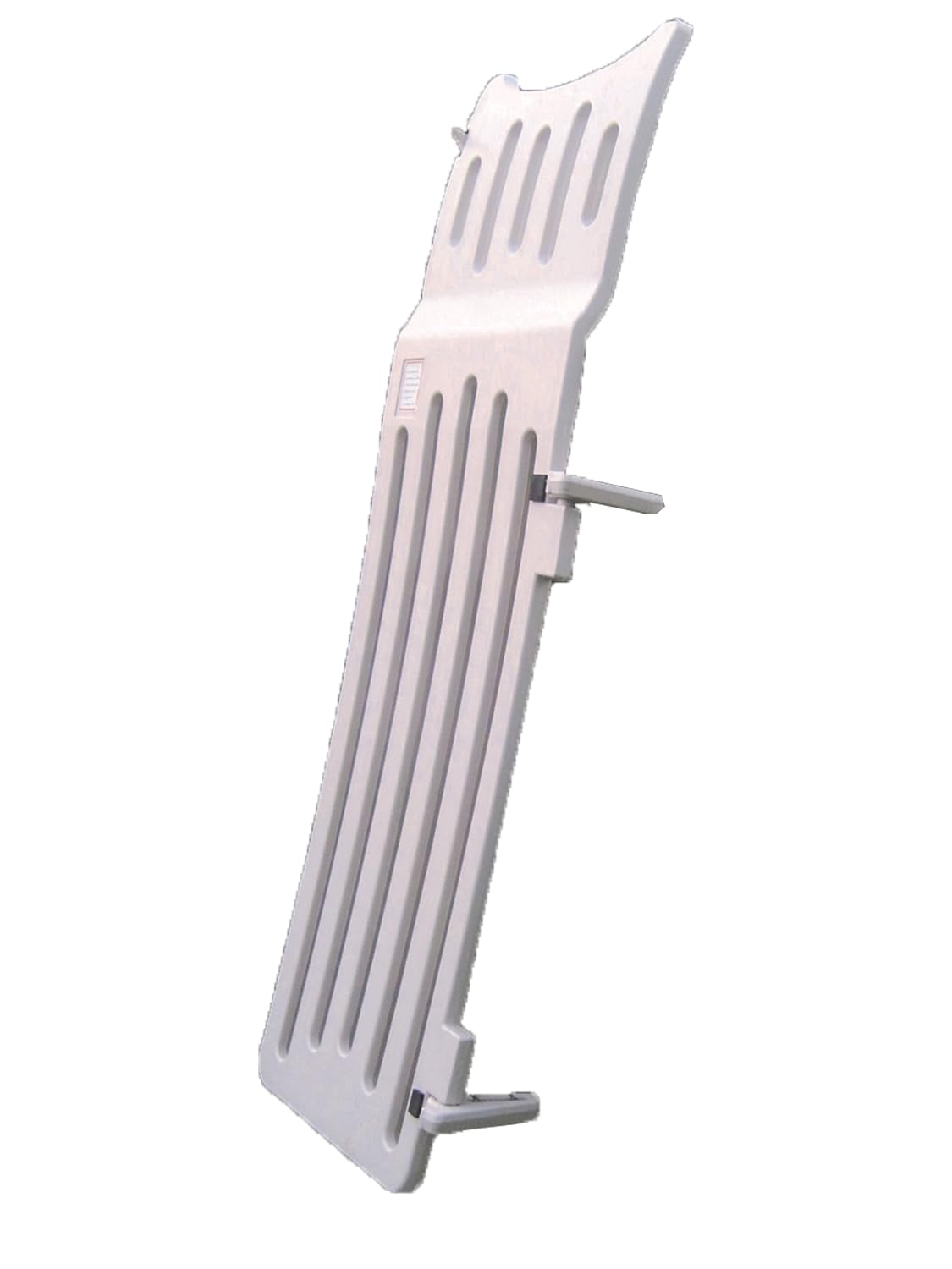 Confer Plastics G7200 Roll Guard Self Closing Self Latching Pool Ladder Safety Gate with 73-inch High Latch and Included Padlock, GATE ONLY for Use on 7200 RollGuard A-Frame Ladder Only, Warm Grey