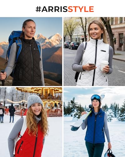 Are Heated Vests Worth It for Women Over 50? Lessons from 15 Years of Training 2 ARRIS Women`s Heated Vest, Size Adjustable 7.4V Electric Warm Vest with Battery Pack Black…