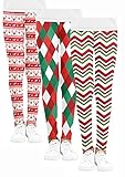 Multipack Christmas Printed Girls' Leggings Thicker Edition Stretch Tights 3-4Y, 3-4T