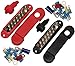 JQuad(Pair - Red & Black) 12 Terminal Distribution Block -BUSBARS- with Ring Terminals
