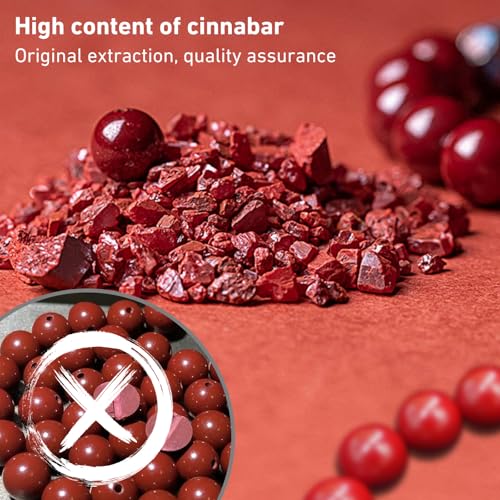 Feng Shui Cinnabar Bracelet for Women – Lotus-Inspired Mystical Oriental Design, Red Jade Beads Handmade with Enamel Decor, Good Luck & Protection Jewelry for Healing Meditation4