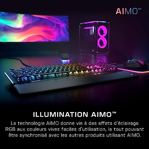 ROCCAT Vulcan II Tastiera Meccanica da Gioco per Pc, Tasti Retroilluminati RGB Personalizzabili, Poggiapolsi Rimovibile, Titan II Linear Switches, Nero - Tastiera gaming - Immagine 3