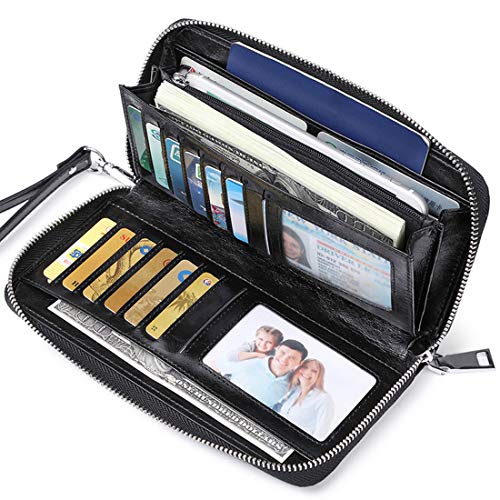 JEEBURYEE, Portafogli, Black (nero)