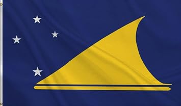 Tokelau Flag 3x5FT,Heavy Duty 100D Polyester,Vivid Colors,New Zealand Flags with 2 Brass Grommets for Indoor Outdoor. 3x5