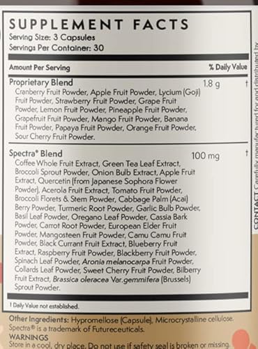 TERRA ORIGIN Fruit and Veggie Superfood Supplement | 180 Vegetarian Capsules | Non GMO, Gluten Free, Vegan Pills Made in USA | Natural Antioxidant Super Fruit for Adults (2 Pack) - Image 2