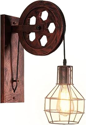 American Loft Industrial Retro Del Viento Hierro Elevacion De La