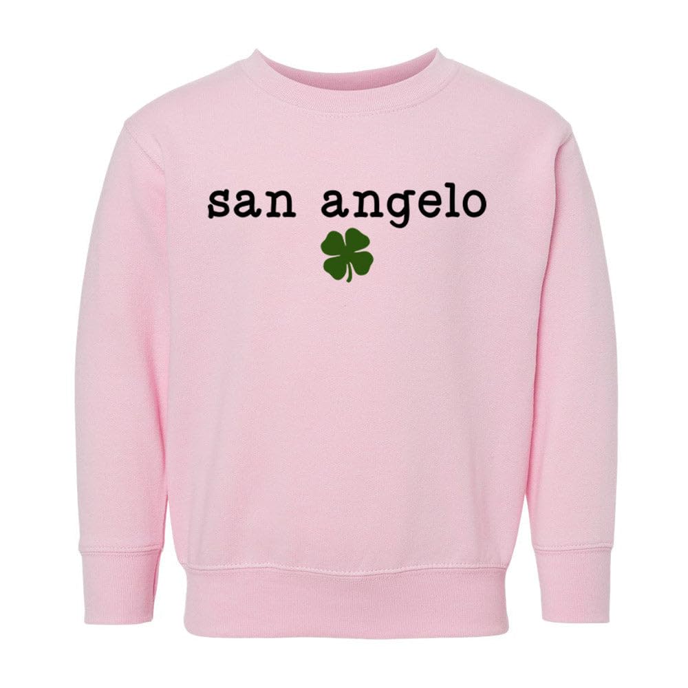 San Angelo Shamrock Kids Sweatshirt Toddler 5T Pink