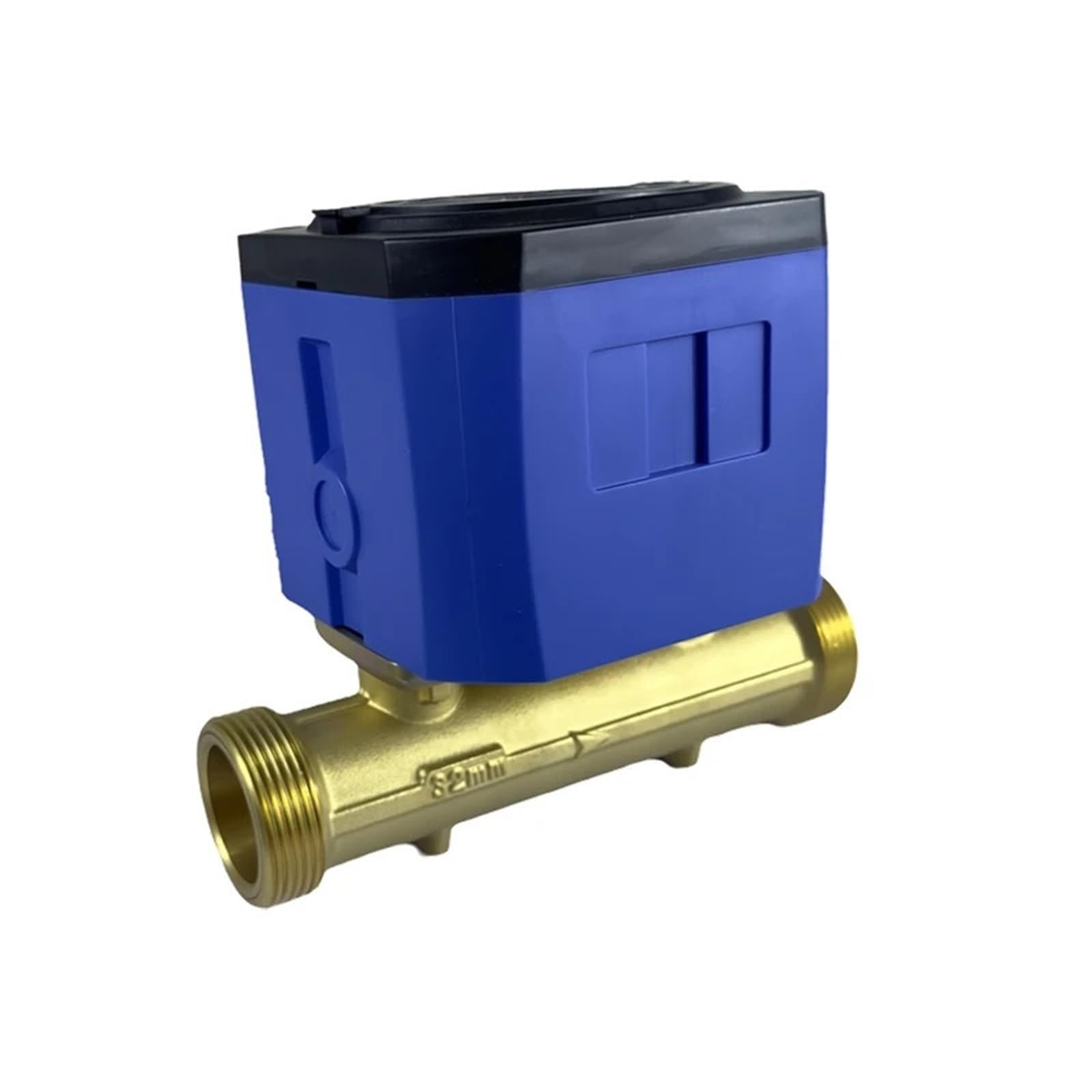 VKvmNYlxx Industrial Drain Flow Meter DN15-DN40 Brass Ultrasonic Water Meter with Display RS485 Small Diameter Ultrasonic Water Meter(DN40)
