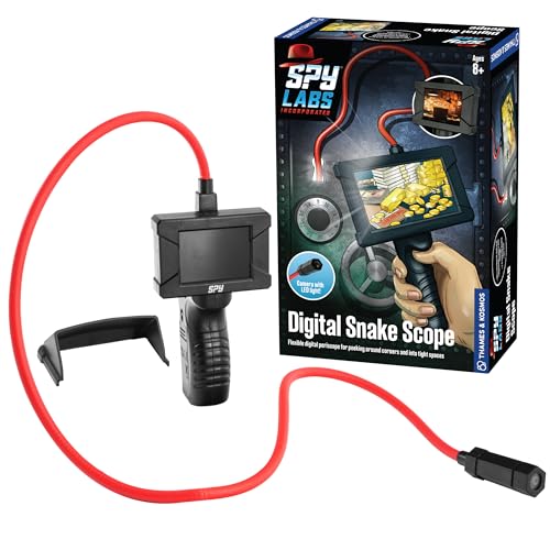 Thames & Kosmos Spy Labs Inc: Digital Snake Scope | Detective Toy for Boys & Girls Ages 8+ | Flexible 26-inch Digital Periscope Camera for Discreet Pretend Play Investigations