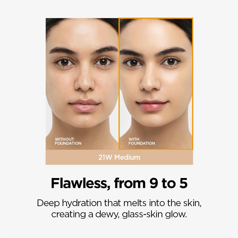 Skin Nuder Cushion | Korean Makeup, Refill Included, SPF 50 (21 Medium)