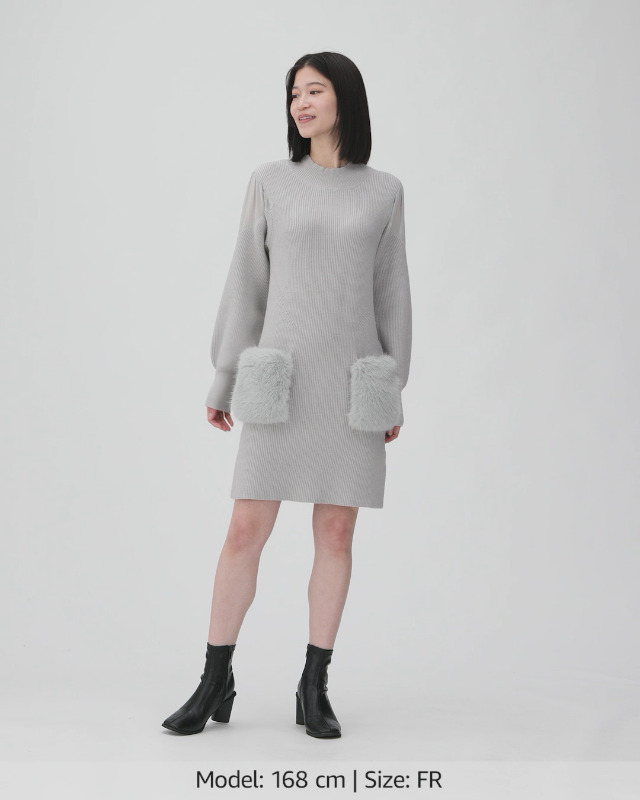 JILL by JILLSTUART - noёl♡ジルバイジルスチュアートアンゴラ ファー ポケット ニットワンピ 楽天市場】【SALE／60%OFF】アンゴラ ファー ポケット ニット