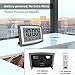 WallarGe Atomic Clock with Outdoor and Indoor Temperature - 12.5 Inch Self-Setting Digital Clock Large Display, Battery Operated Wall Clocks or Desk Clocks for Bedroom, Livingroom, Office